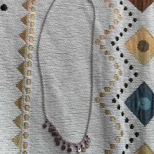 Elegant Pink and Silver Necklace
